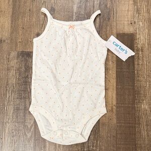 Carter's Cream and Orange Dot Bodysuit